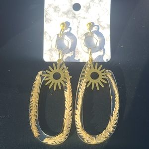 Dried Plants Acrylic Earrings